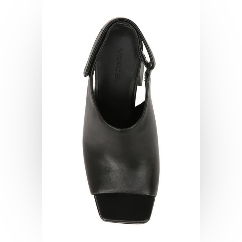Vince Niara Black sling mules worn once